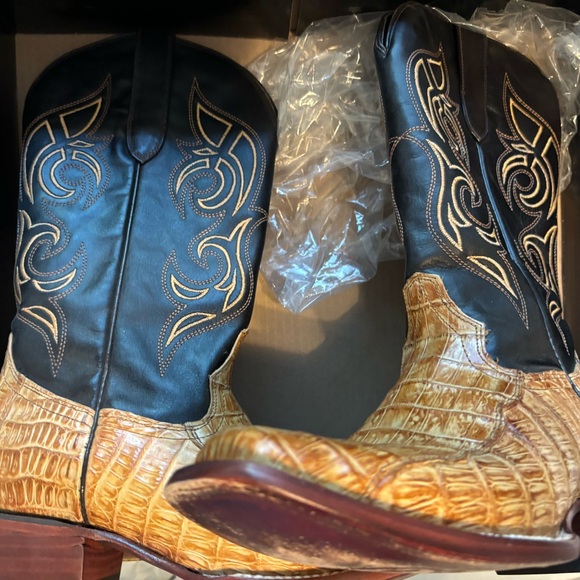**Nearly new cayman JB Dillion— cowgirl-boots -Alligator - leather *reserve* - Picture 4 of 14